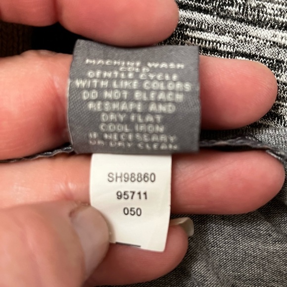 Kate and Mallory Knit Scoop Neck Fringed Hem Dress Grey - Picture 11 of 15